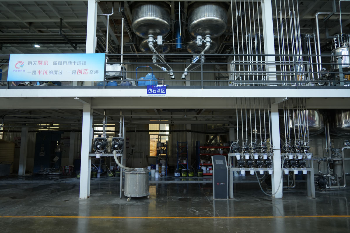 Tinta efeito pedra Linha de produção